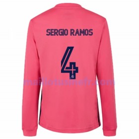 Maillot de Foot Real Madrid Sergio Ramos 4 Extérieur 2020-21 Manches Longues